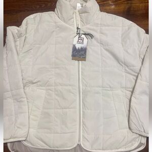 NWT Avalanche Women’s Cream Quilted Lightweight Full Zip Jacket, Size XL
